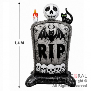 GLOBO METALIZADO HALLOWEEN RIP 140 CM (U2604-05)